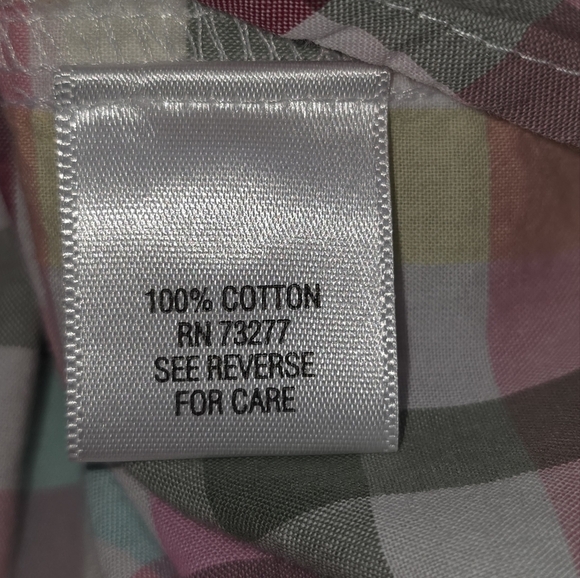 Croft & Barrow Plaid 3/4 Sleeve Top Size 1X - Picture 4 of 4